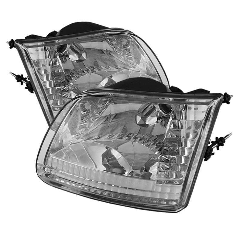 SPYDER 5070364 | xTune Ford F150 / Expedition ( Will Not Fit Anything Before Manu. Date June ) Crystal Headlights - Chrome; 1997-2002