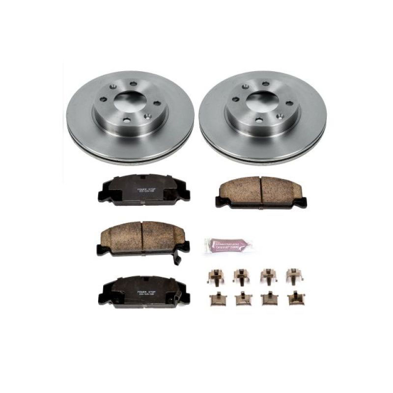 PowerStop koe398 | Power Stop 88-89 Honda CRX Front Autospecialty Brake Kit; 1988-1989