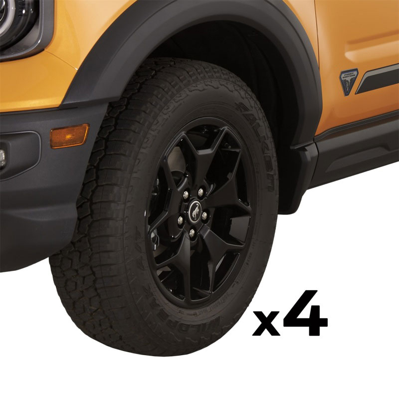 Ford Racing m-1007k-bs17gb | 21-22 Bronco Sport 17 Wheel Kit - Gloss Black; 2021-2024