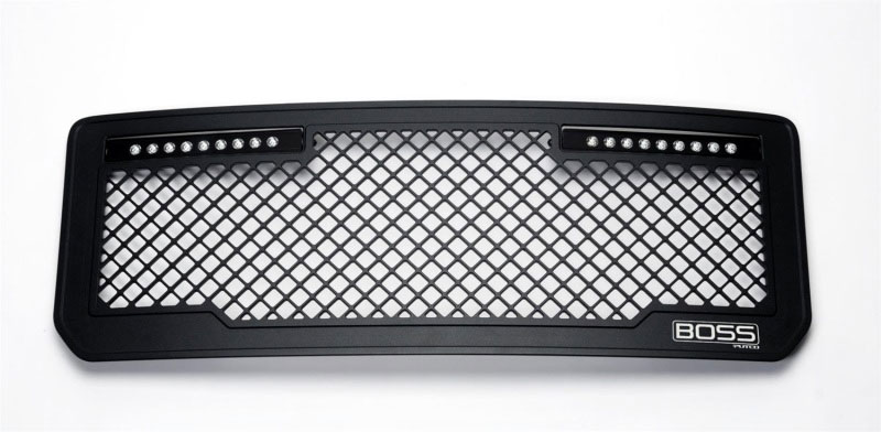 Putco 270535bl | 15-19 GMC Sierra HD Lighted Boss Grille (Qty 2 - 10in Luminix Light Bars); 2015-2019