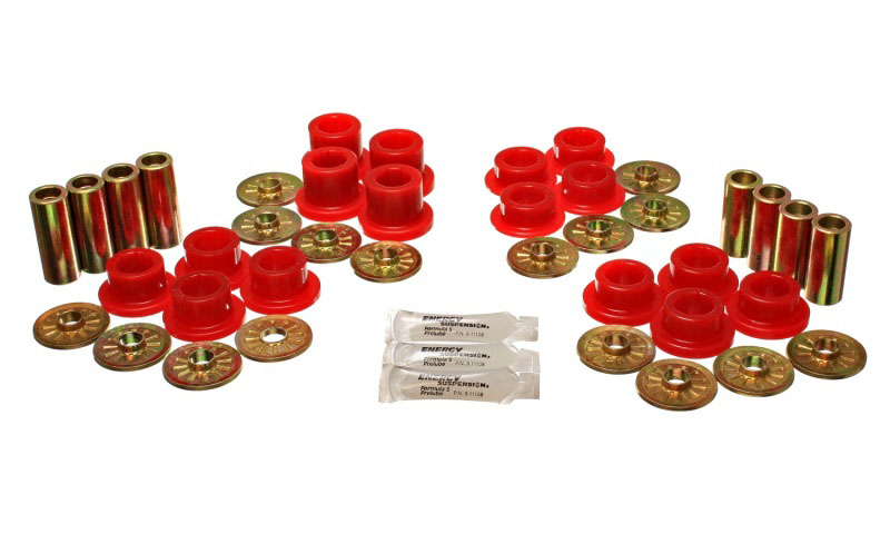 Energy Suspension 5.3126r | 92-02 Dodge Viper Red Rear Control Arm Bushing Set; 1992-2002