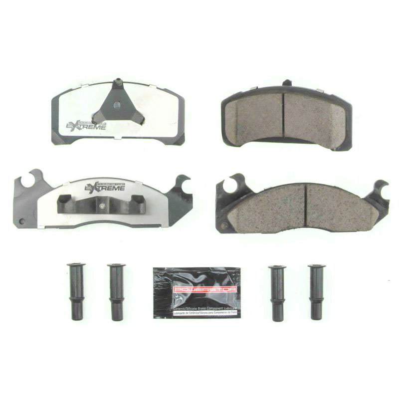 PowerStop z26310 | Power Stop 1983 Ford Fairmont Front Z26 Extreme Street Brake Pads w/Hardware; 1983-1983