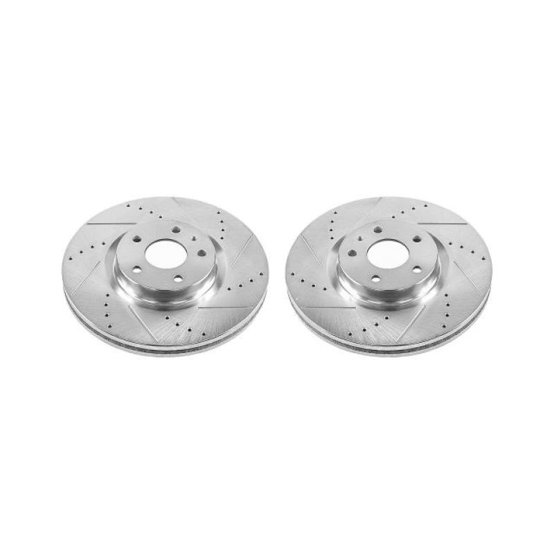 PowerStop ar85165xpr | Power Stop 13-19 Ford Fusion Front Evolution Drilled & Slotted Rotors - Pair; 2013-2019