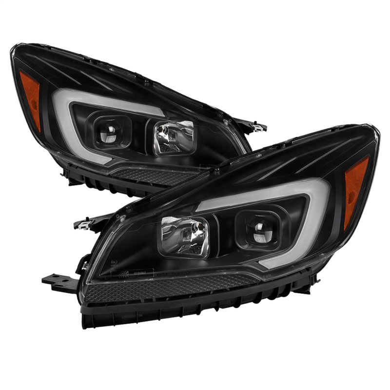 SPYDER 9042904 | xTune 13-16 Ford Escape LED Light Bar Halogen Projector Headlights - Black (PRO-JH-FESCA13-LB-BK); 2013-2016