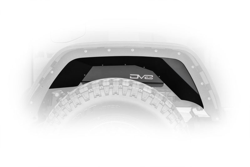 DV8 Offroad infend-04rb | 201+ Jeep Gladiator Rear Inner Fenders - Black; 2020-2022