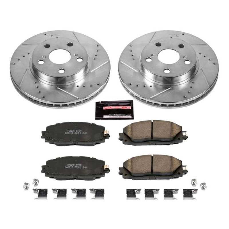 PowerStop k5870 | Power Stop 11-17 Lexus CT200h Front Z23 Evolution Sport Brake Kit; 2011-2017