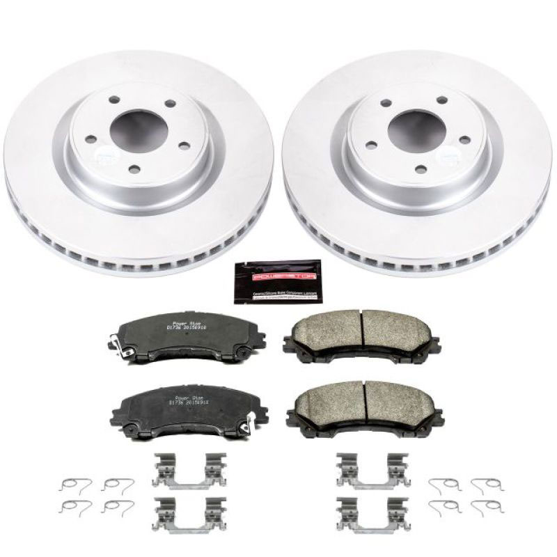 PowerStop crk6944 | Power Stop 14-19 Infiniti Q50 Front Z17 Evolution Geomet Coated Brake Kit; 2014-2019