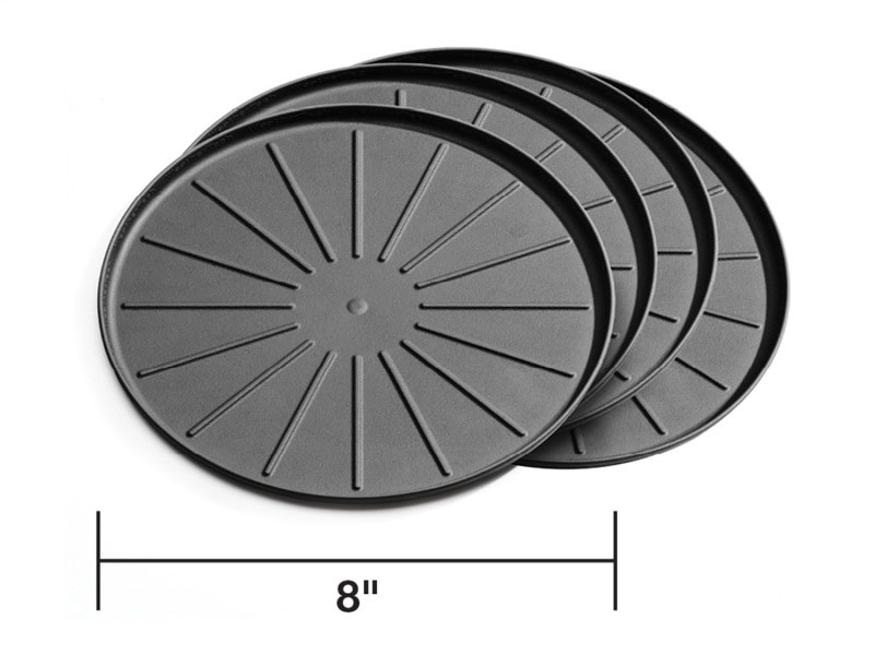 WeatherTech 8a8cstbk | Round Coaster Set - Black - Set of 8