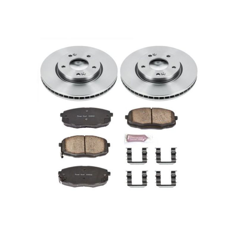 PowerStop koe5366 | Power Stop 09-12 Hyundai Elantra Front Autospecialty Brake Kit; 2009-2012