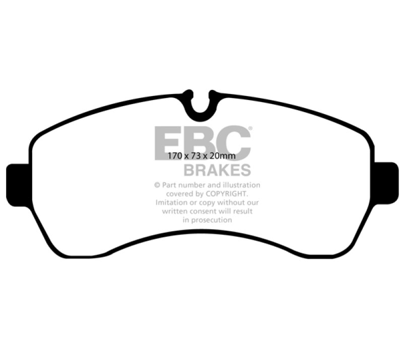 EBC ud1268 | 07+ Dodge Sprinter 3500 Ultimax2 Front Brake Pads; 2007-2023