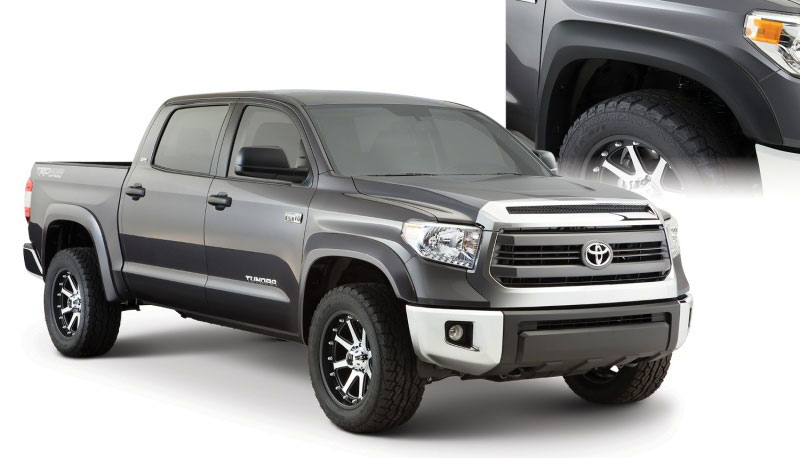 Bushwacker 30919-02 | 14-18 Toyota Tundra Fleetside Extend-A-Fender Style Flares 4pc - Black; 2014-2018