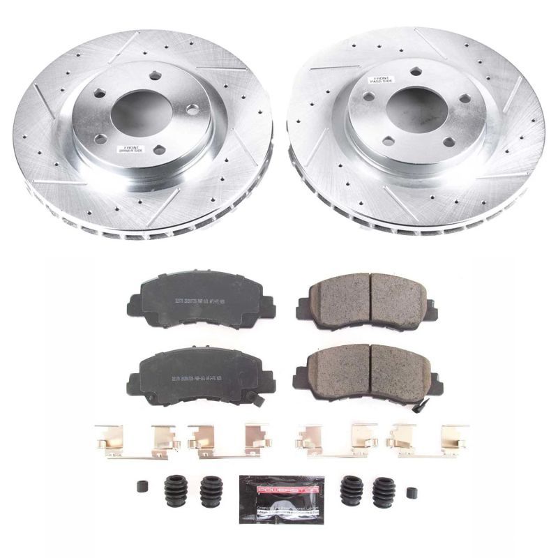 PowerStop k8424 | Power Stop 2018 Mitsubishi Eclipse Cross Front Z23 Evolution Sport Brake Kit; 2018-2018