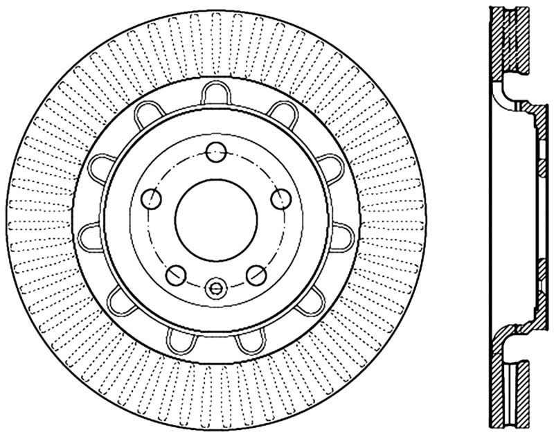 Stoptech 120.65136CRY | StopTech Ford Flex Premium Cryostop Rotor, Front; 2013-2018