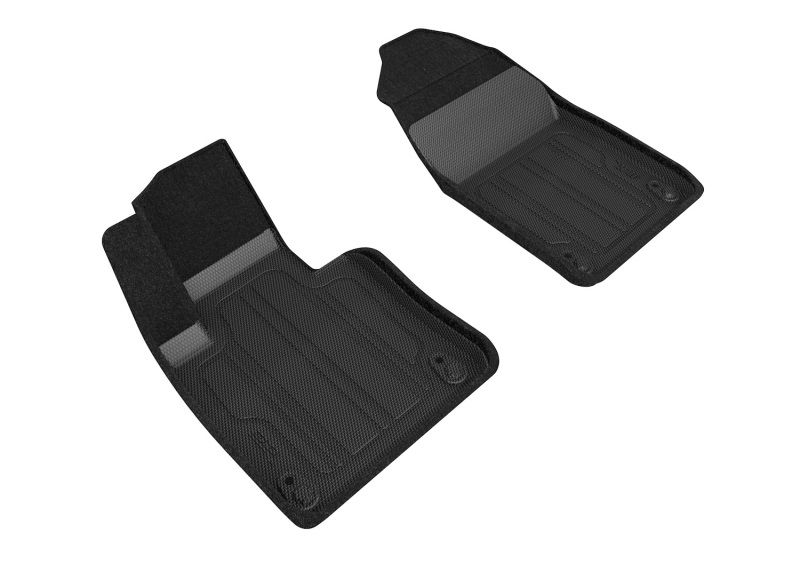 3D Maxpider slvv02514709 | 3D MAXpider 18-21 Volvo XC60 Elegant Hybrid 1st Row Floormat - Black; 2018-2021