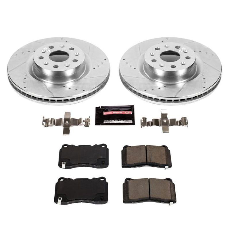 PowerStop k7777 | Power Stop 16-17 Cadillac CT6 Front Z23 Evolution Sport Brake Kit; 2016-2017