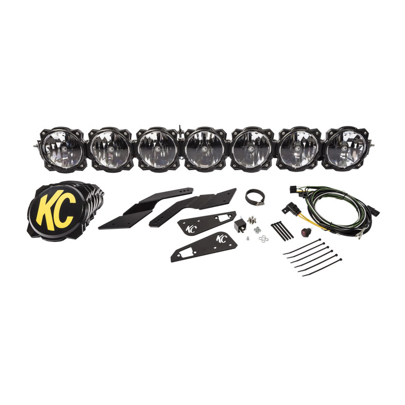 KC HiLiTES 91334 | Can-Am X3 45in. Pro6 Gravity LED 7-Light 140w Combo Beam Overhead Light Bar System; 2017-2019