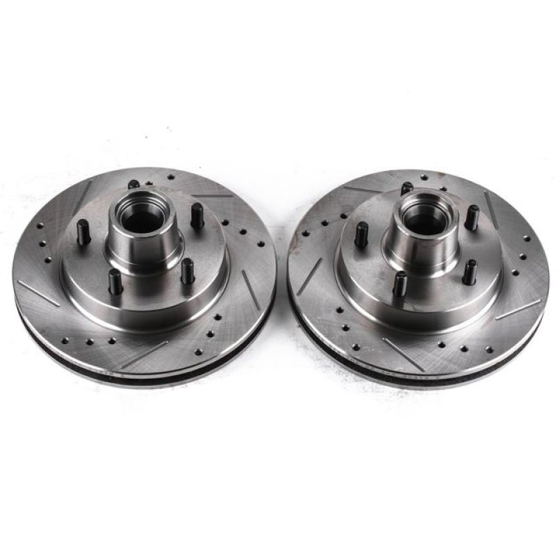 PowerStop ar8213xpr | Power Stop 82-87 Buick Regal Front Evolution Drilled & Slotted Rotors - Pair; 1982-1987