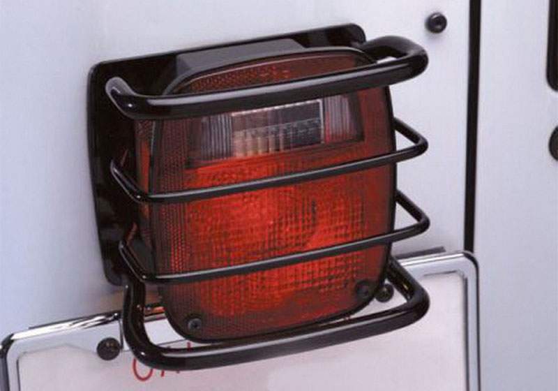 Rampage 8660 | 1976-1983 Jeep CJ5 Taillight Euroguards - Black; 1976-1983