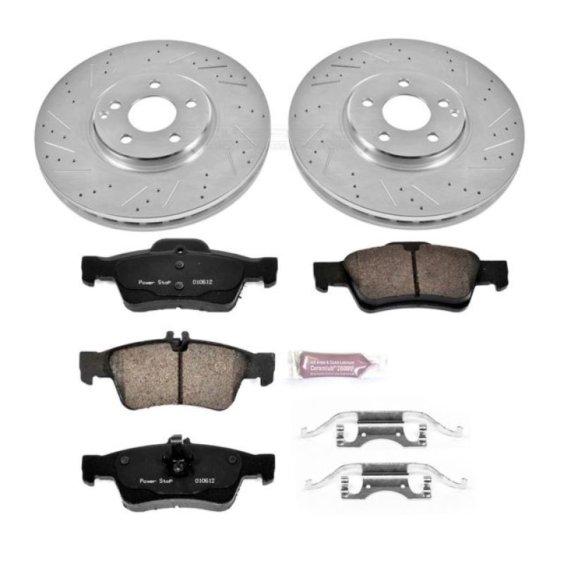 PowerStop k6359 | Power Stop 15-17 Mercedes-Benz CLS400 Rear Z23 Evolution Sport Brake Kit; 2015-2017