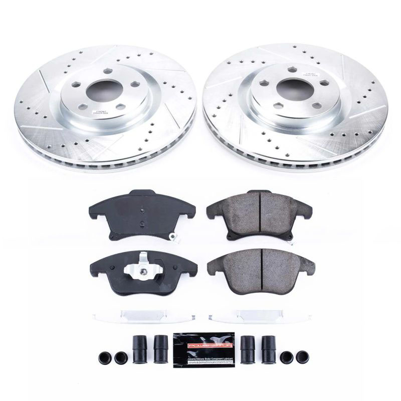 PowerStop k8540 | Power Stop 19-20 Ford Police Responder Hybrid Front Z23 Evolution Sport Brake Kit