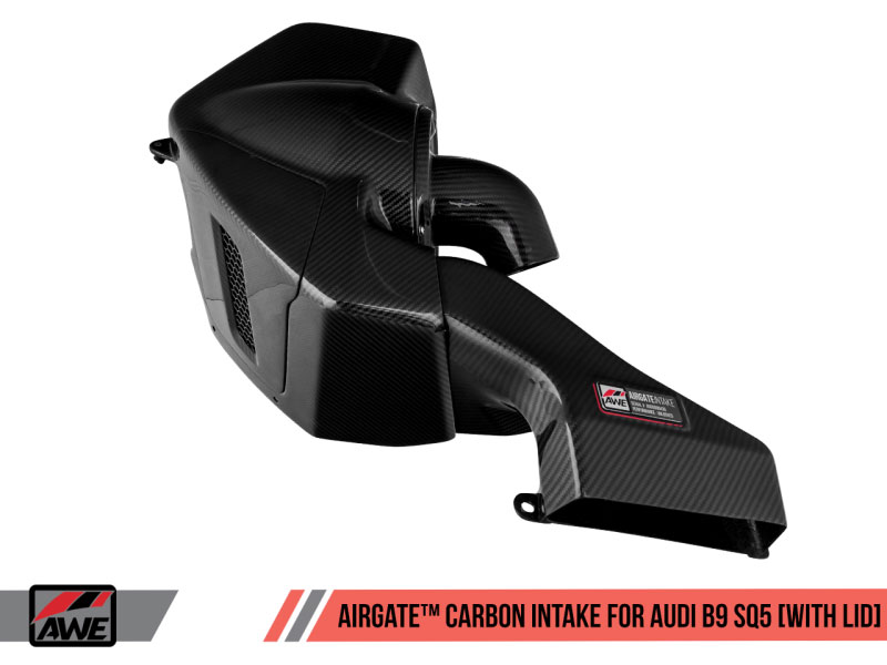 AWE Tuning 2660-15060 | Audi B9 SQ5 3.0T AirGate Carbon Fiber Intake w/ Lid; 2018-2022