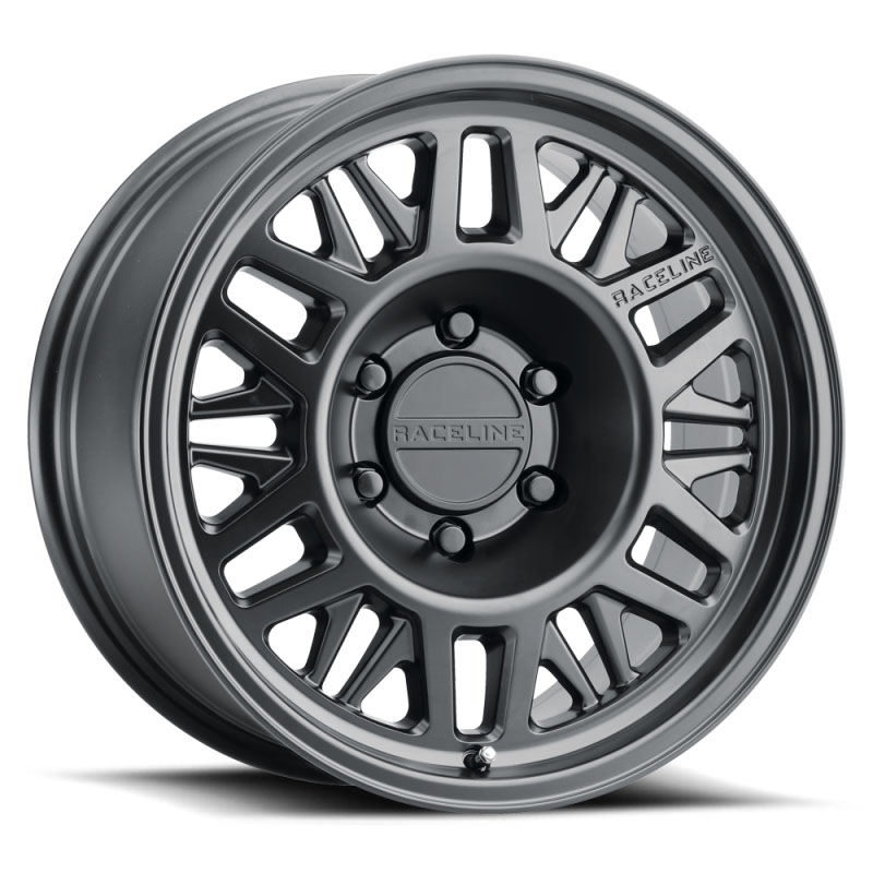 Raceline 451b7855100 | 451B Ryno 17x8.5in / 5x150 BP / 0mm Offset / 110.5mm Bore - Satin Black Wheel