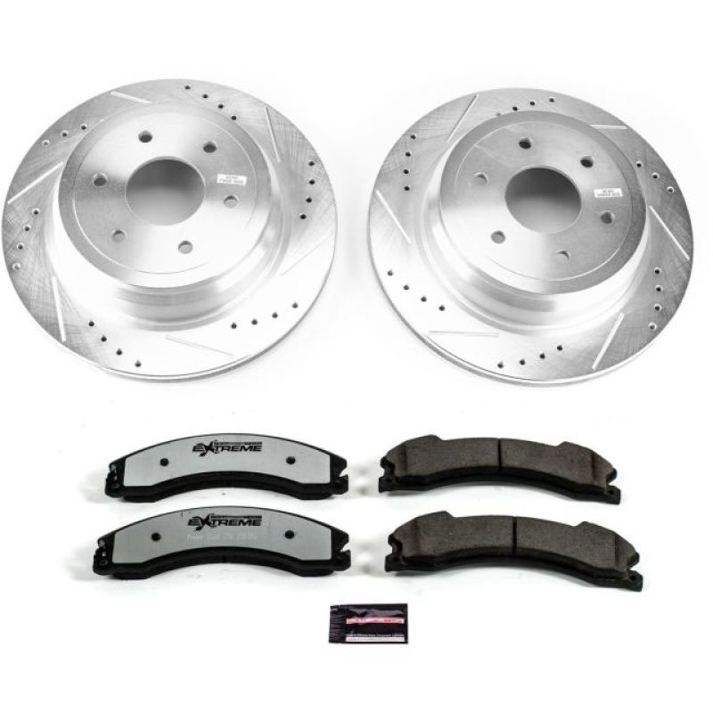 PowerStop k7877-36 | Power Stop 16-18 Nissan Titan XD Rear Z36 Truck & Tow Brake Kit; 2016-2018