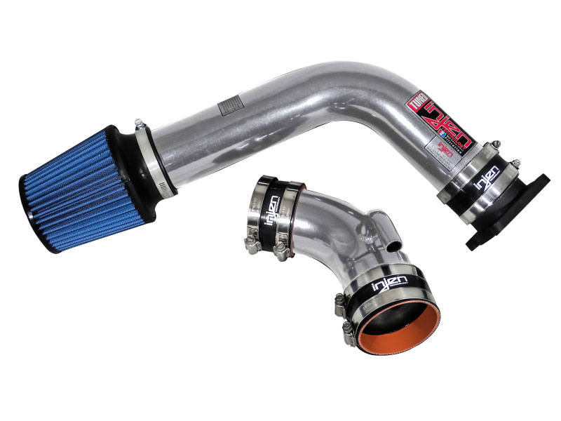 Injen RD1940P | Cold Air Intake Nissan Maxima 3.5L V6 Dyno-Tuned Air Intake System with Web Nano-Fiber Dry Filter, Polished; 2002-2003