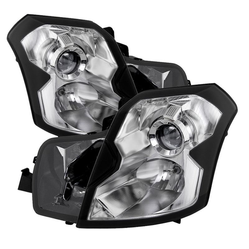 SPYDER 9023804 | Xtune Cadillac Cts 03-07 Crystal Headlights Halogen Model Only Chrome HD-JH-CCTS03-C; 2003-2007