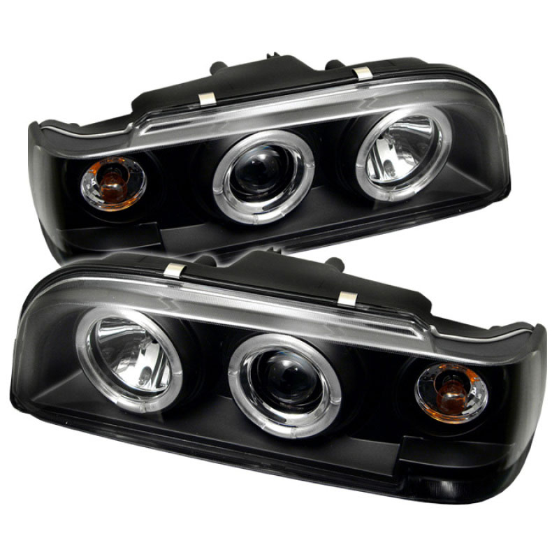 SPYDER 5012289 | Spyder Volvo 850 Halo Projector Headlights - Black - (PRO-YD-VO85092-HL-BK); 1993-1997