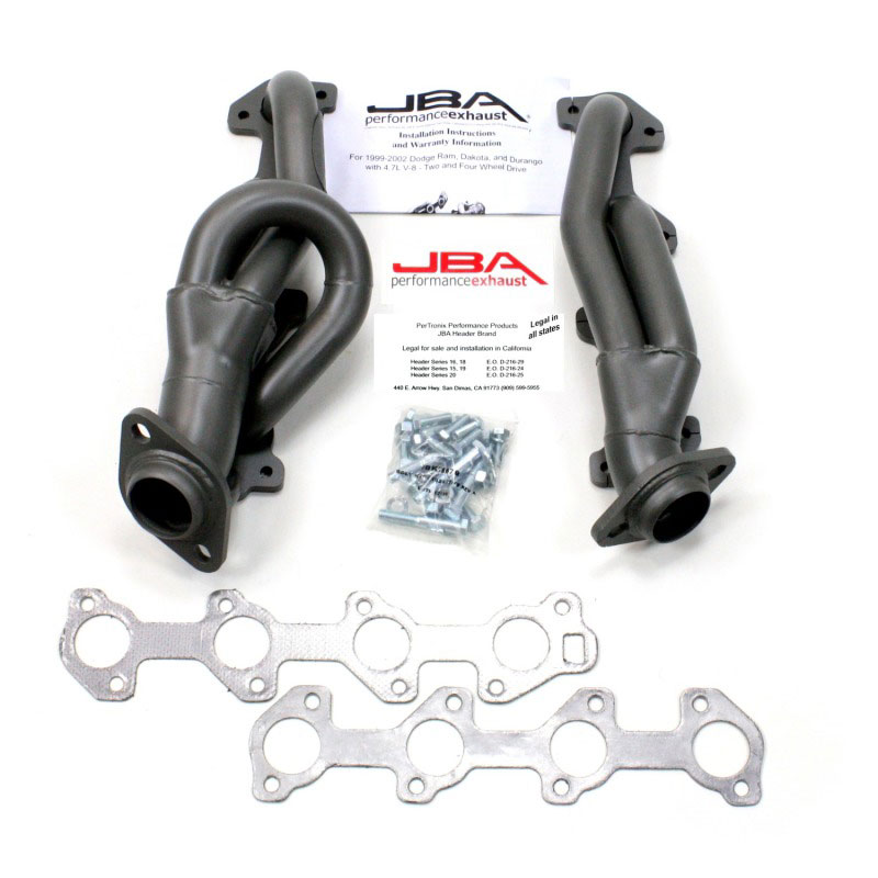 JBA 1949s-2jt | 04-07 Dodge Dakota 4.7L PowerTech 1-1/2in Primary Ti Ctd Cat4Ward Header; 2004-2007