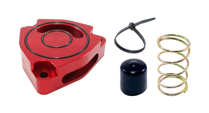 Torque Solution ts-sp2-hvr | Blow Off BOV Sound Plate (Red) 11+ Hyundai Veloster Turbo; 2011-2023