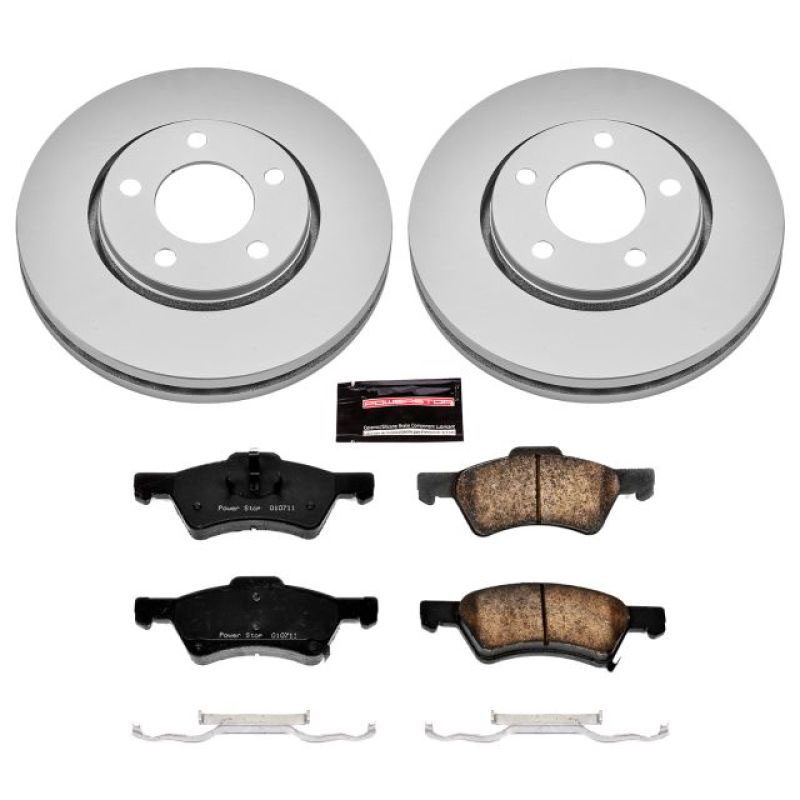 PowerStop crk5246 | Power Stop 03-04 Dodge Caravan Front Z17 Evolution Geomet Coated Brake Kit; 2003-2004