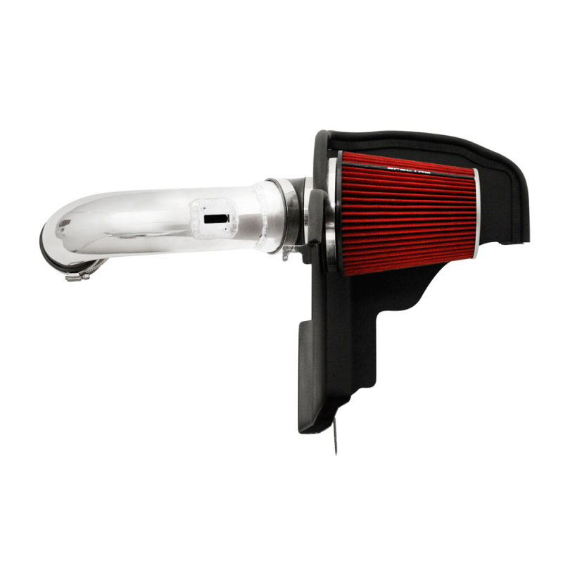 Spectre 9928 | 11-14 Ford Mustang GT V8-5.0L F/I Air Intake Kit - Polished w/Red Filter; 2011-2014