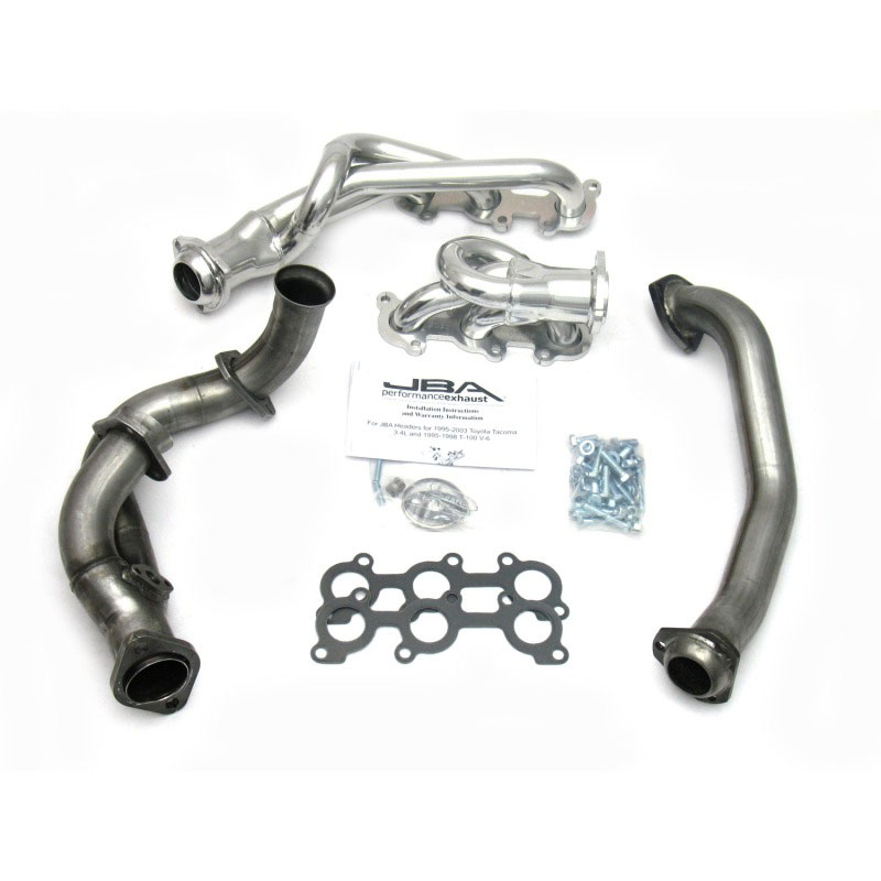 JBA 2032s-1js | 95-00 Toyota 3.4L V6 w/o EGR 1-1/2in Primary Silver Ctd Cat4Ward Header; 1995-2000