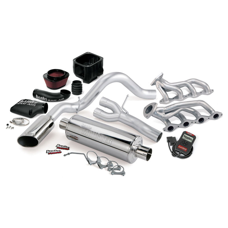 Banks Power 48082 | 10 Chevy 5.3L CCSB FFV PowerPack System - SS Single Side-Exit Exhaust w/ Chrome Tip; 2010-2010