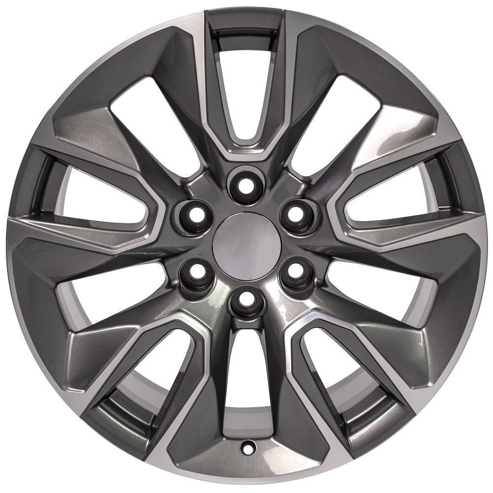 OE Wheels 20 Replica Wheel CV32 Silverado Rim 20x9 Machined Wheel ...