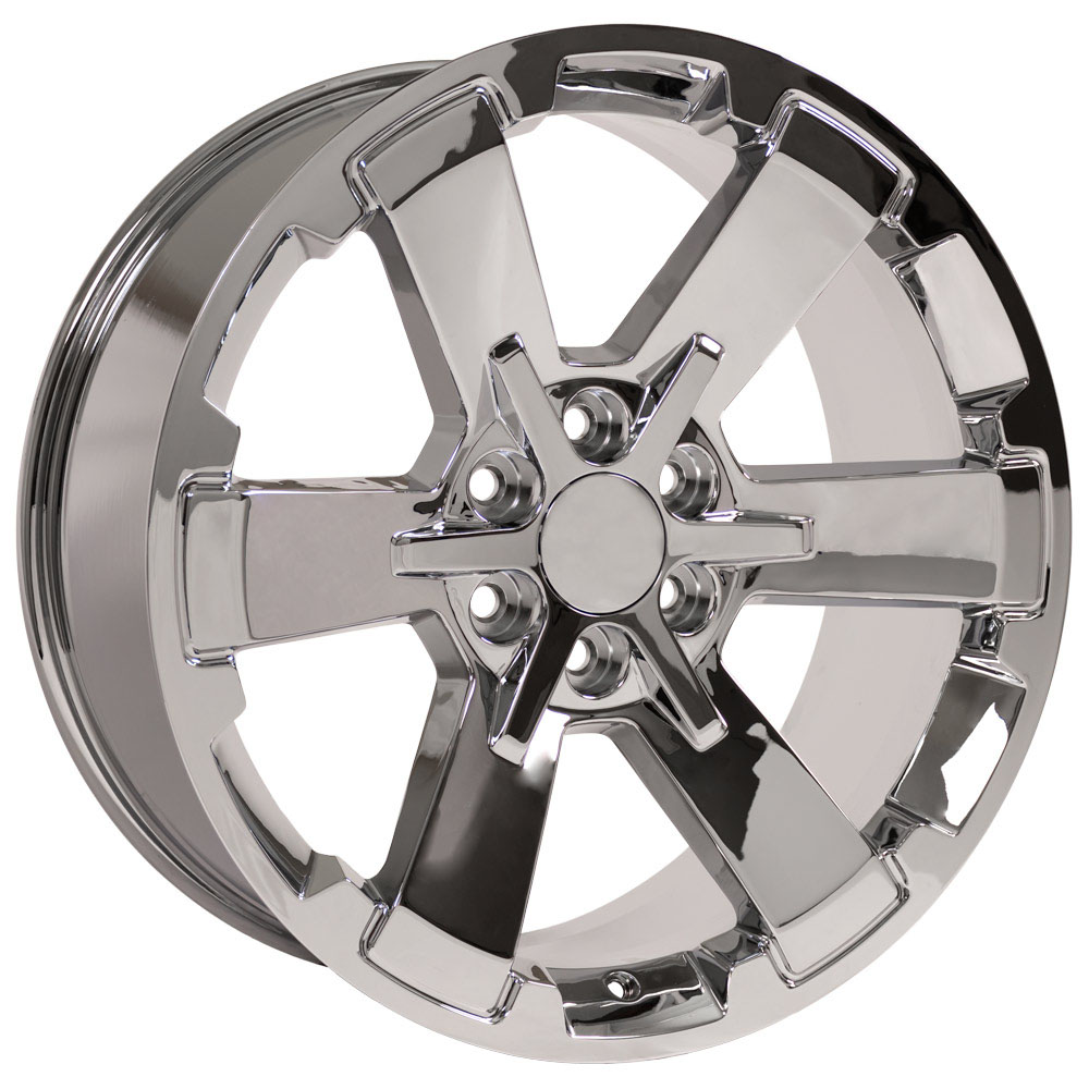 OE Wheels 22 Replica Wheel CV41 Chevy Silverado Rally Chrome 22x9 ...