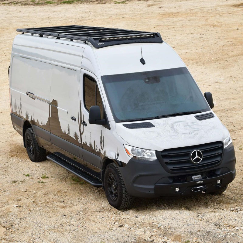 Westin 1500025 | 19-23 Mercedes-Benz Sprinter 144in WB Mesa Roof Rack - Textured Black; 2019-2023