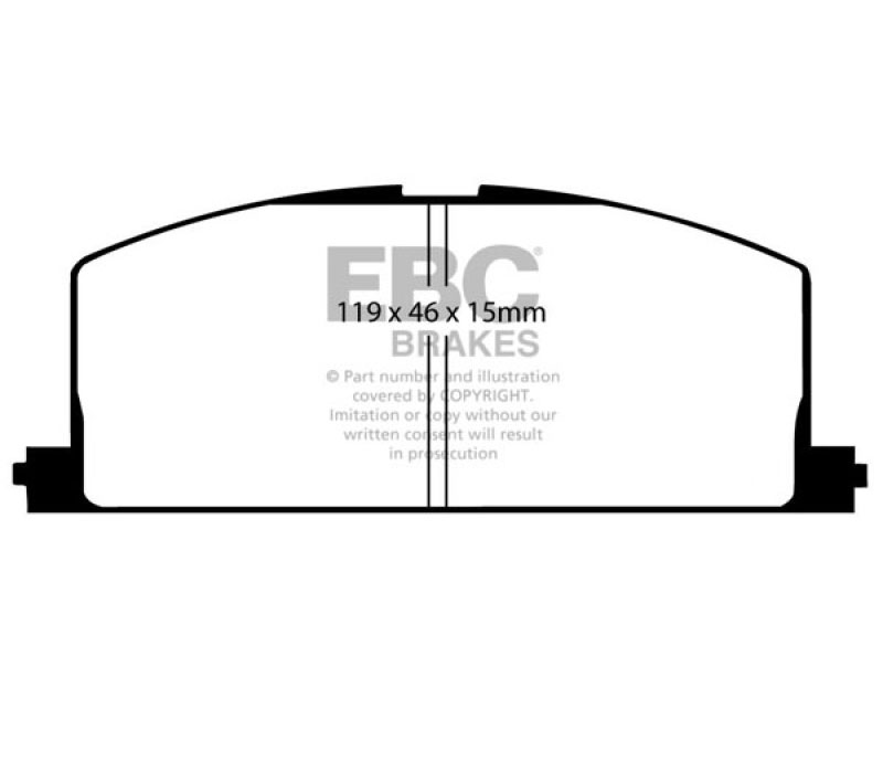 EBC dp2453 | 85-88 Chevrolet Nova 1.6 Greenstuff Front Brake Pads; 1985-1988