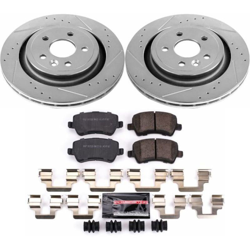 PowerStop k4702 | Power Stop 11-18 Volvo S60 Rear Z23 Evolution Sport Brake Kit; 2011-2018