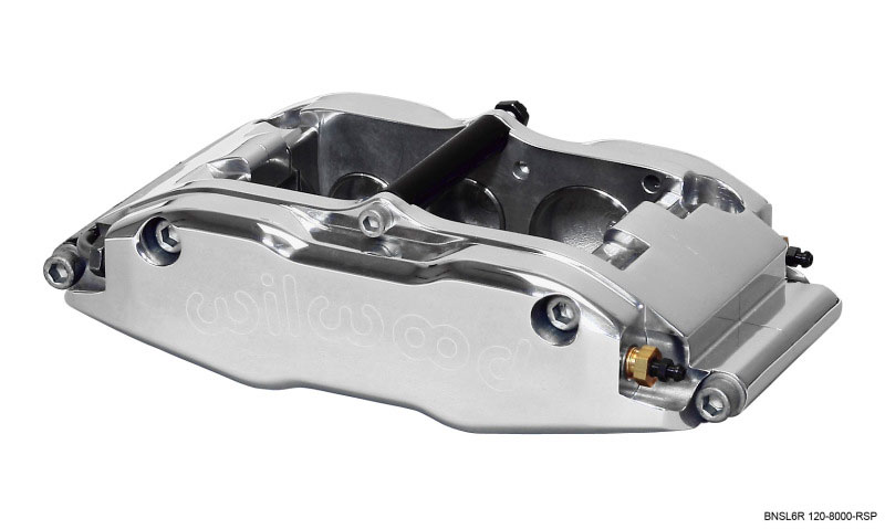 Wilwood 120-8000-rsp | Caliper-BNSL6R-RH-Polished 1.62/1.12/1.12in Pistons 1.25in Disc