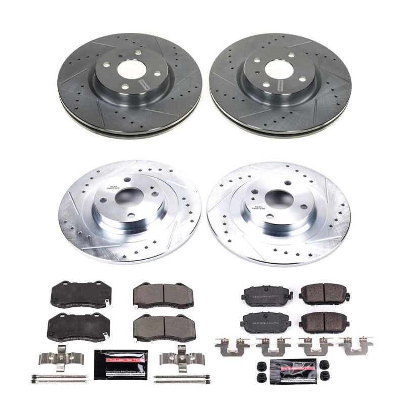 PowerStop k7361 | Power Stop 16-22 Mazda MX-5 Miata Front & Rear Z23 Evolution Brake Kit; 2016-2022