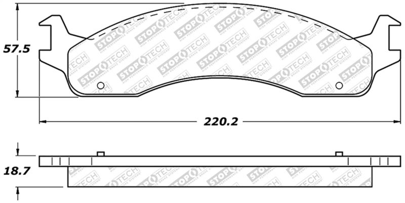 Stoptech 305.06550 | StopTech Street Select Brake Pads Ford E-150 Econoline, Front; 2007-2007