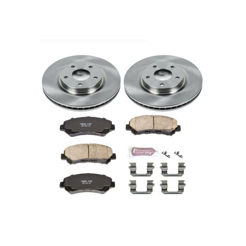 PowerStop koe4724 | Power Stop 08-14 Nissan Rogue Front Autospecialty Brake Kit; 2008-2014