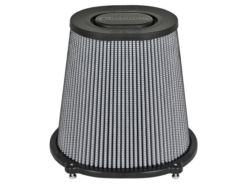 aFe 21-90098 | Quantum Pro DRY S Air Filter Flat Top - 5in Flange x 9in Height