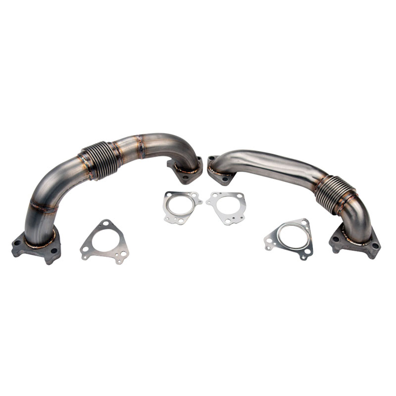 Wehrli wcf100590 | 01-16 Chevrolet 6.6L Duramax 2in Stainless Up Pipe Kit w/Gaskets - Single Turbo; 2001-2016