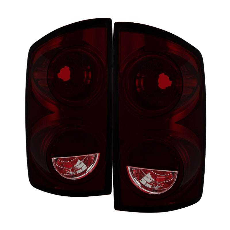 SPYDER 9034039 | Xtune Dodge Ram 1500 07-08 OEM Style Tail Lights -Red Smoked ALT-JH-DR07-OE-RSM; 2007-2008