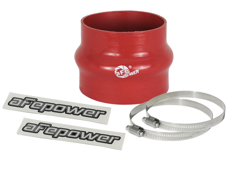 aFe 59-00061 | Magnum FORCE CAI Univ. Silicone Coupling Kit (3.75in. ID to 3.5in. ID) Straight Reducer - Red