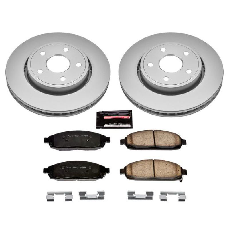 PowerStop crk2219 | Power Stop 06-10 Jeep Commander Front Z17 Evolution Geomet Coated Brake Kit; 2006-2010